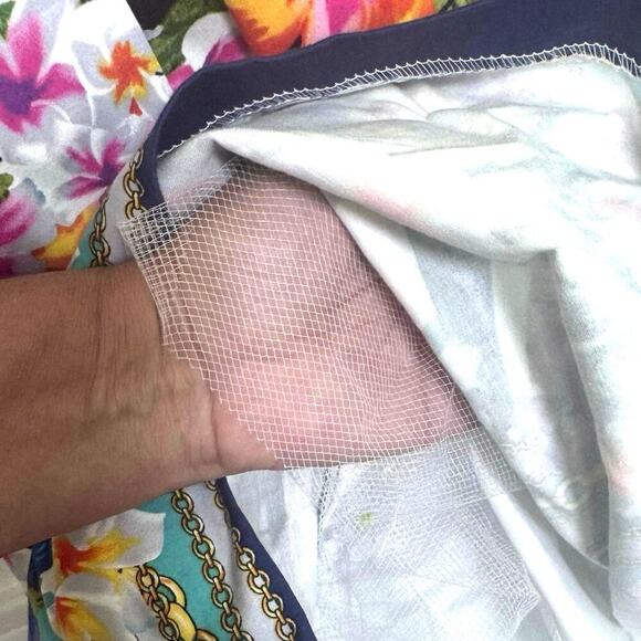 MAGGY LONDON Sleeveless Fit & Flare Short Dress Multicolor Floral Tropical Sz 4 - Picture 6 of 11